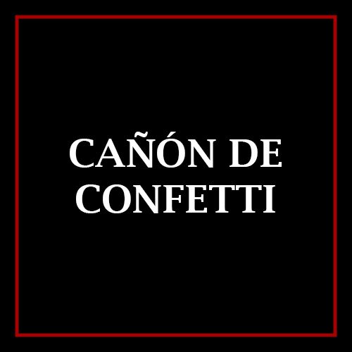 cañón de confetti